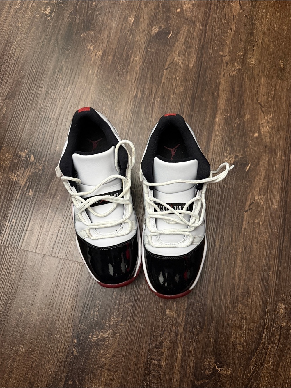 Jordan Men's Low Top Sneakers - White, Black, Red